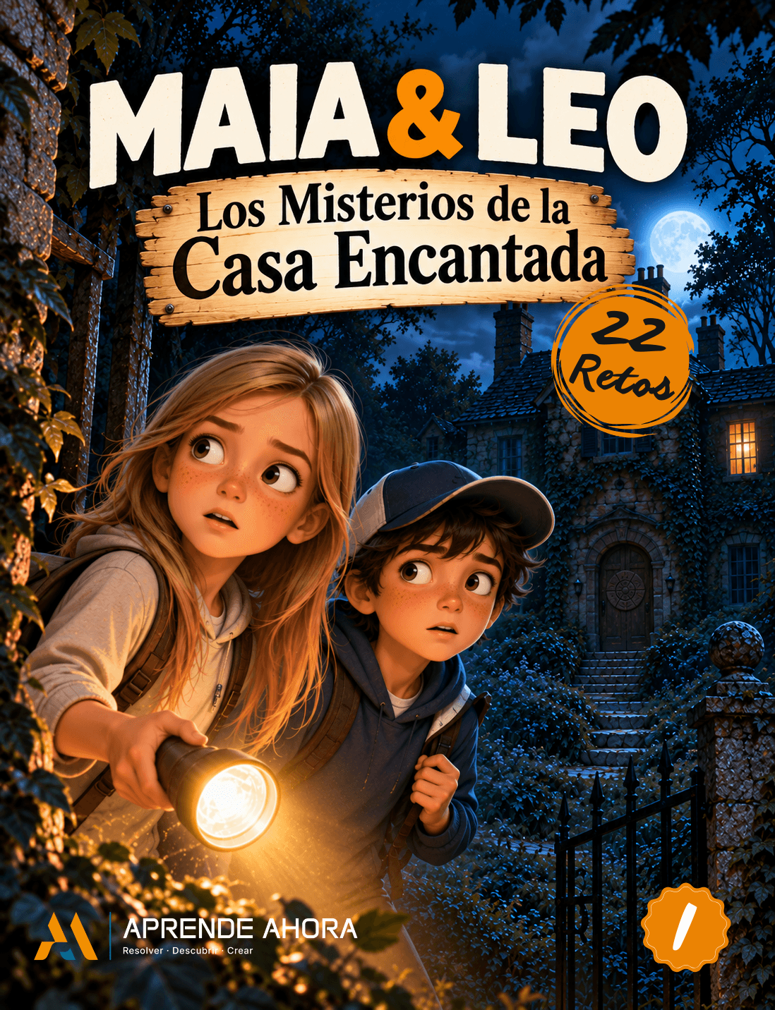 Portada de Maia & Leo: Los Misterios de la Casa Encantada (22 Retos)