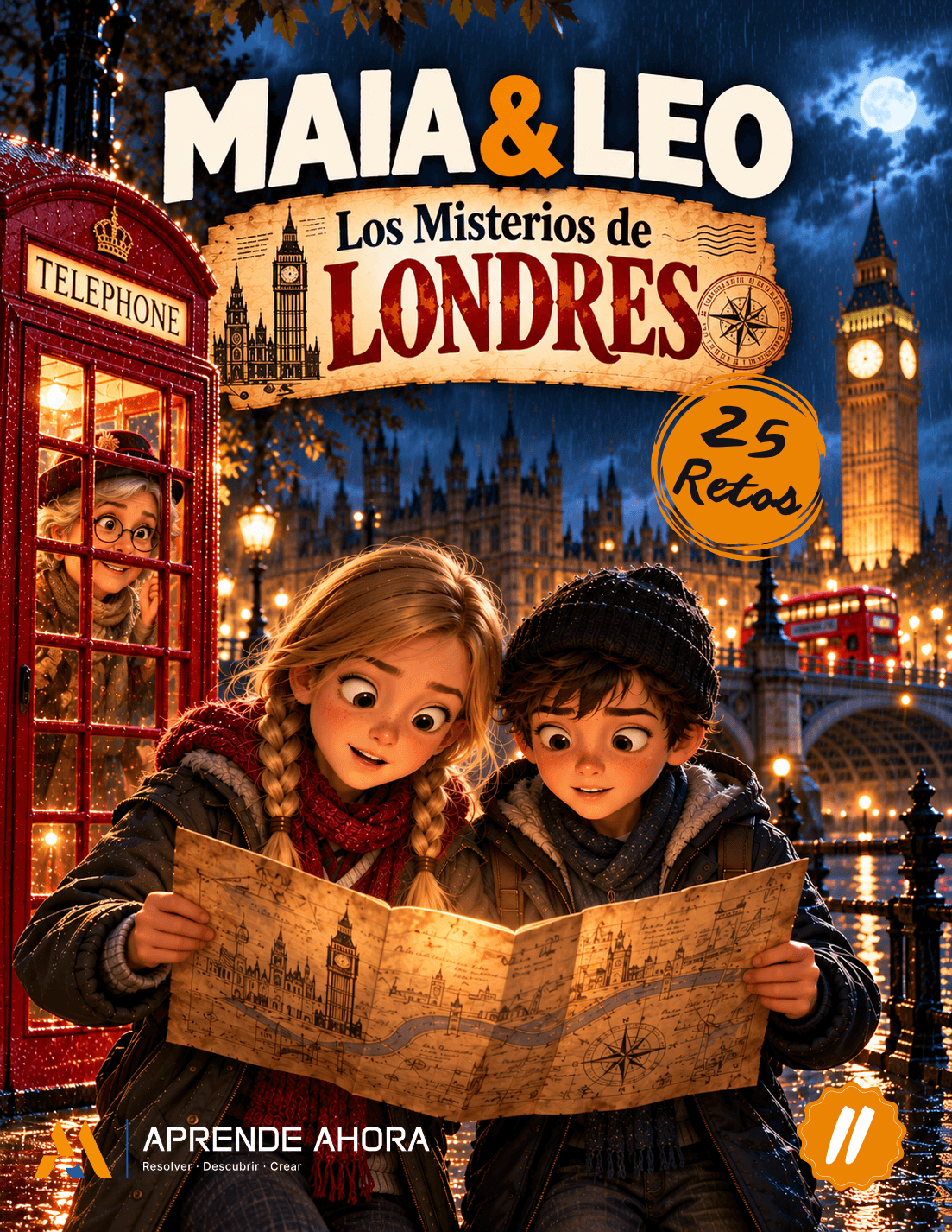 Portada de Maia & Leo: Los Misterios de Londres (25 Retos)